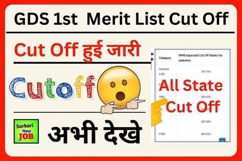 India Post GDS Cut Off 2023 and Merit List: Expected & Previous .